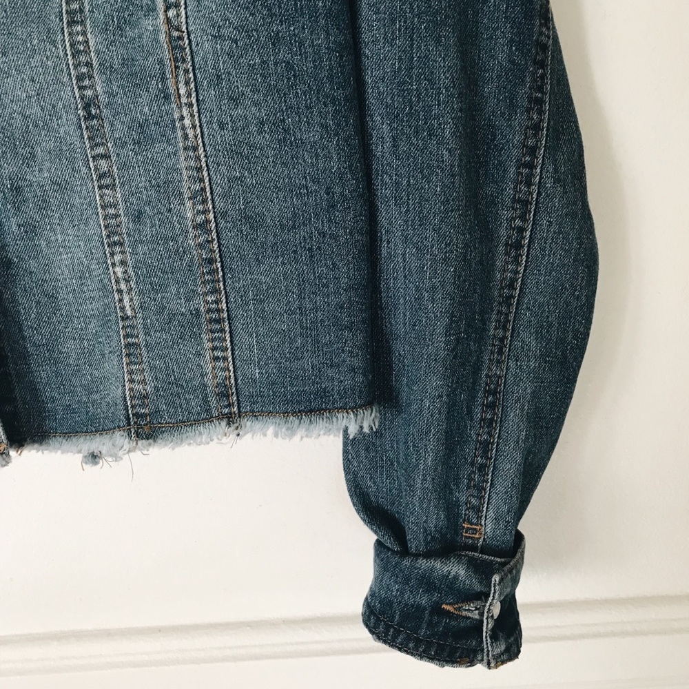 Frayed denim jacket - Picture 3 of 3